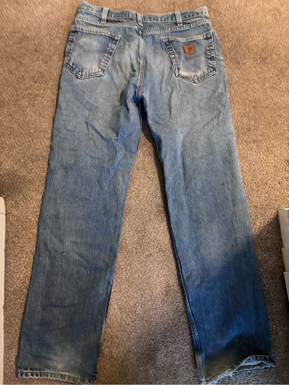 Carhartt Light Blue Straight-Leg Jeans - Picture 4 of 5